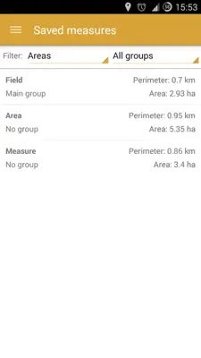 GPS Fields Area Measure android App screenshot 0